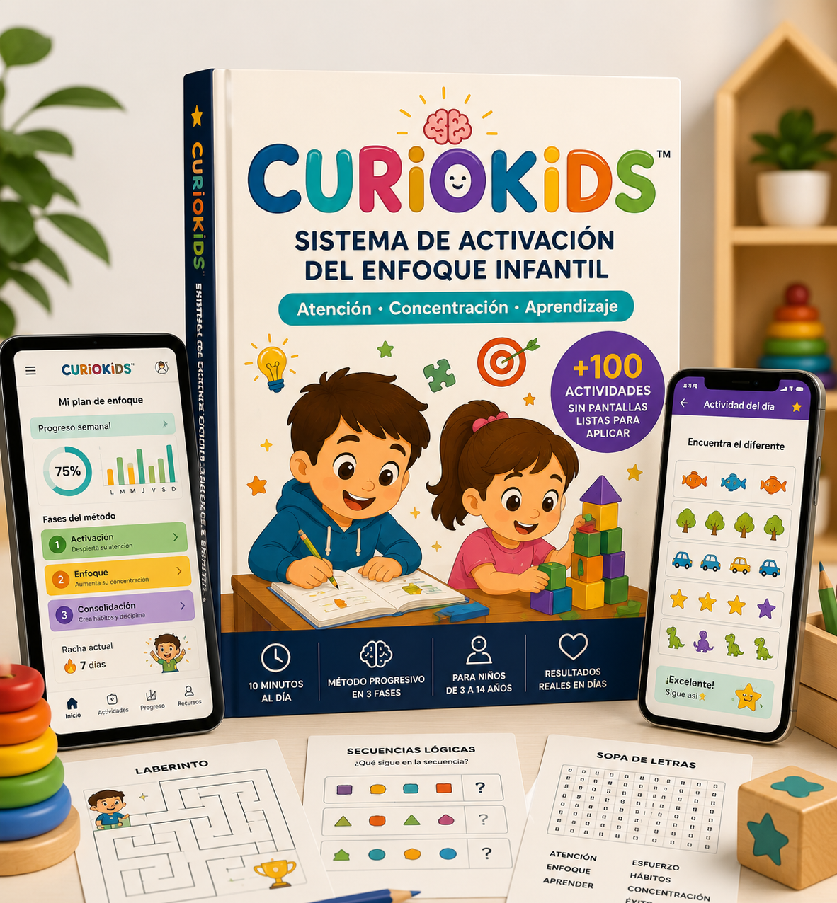 CurioKids™: Activación del enfoque 💡